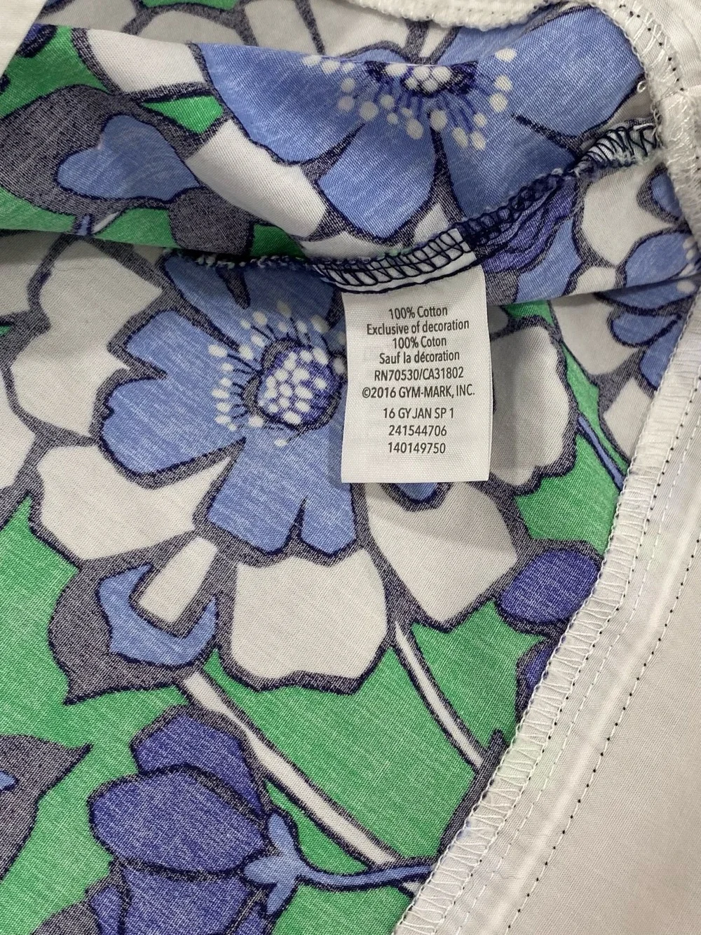 Gymboree Girls ‘Spring Prep’ Blue, Green and White Floral Pant Set Size 5/6